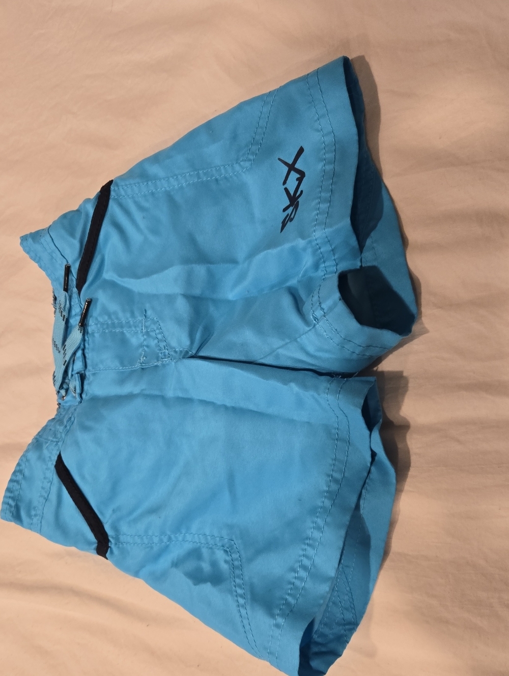 Skechers Turquoise Athletic Shorts with Black Trim